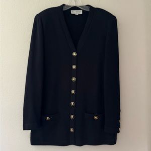 St. John Collection - Knit Black Sweater Jacket